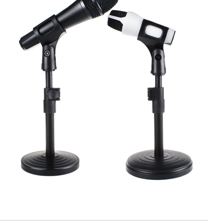 包邮加重麦架防踩麦克风支架舞台三脚话筒架落地式支架台面支架