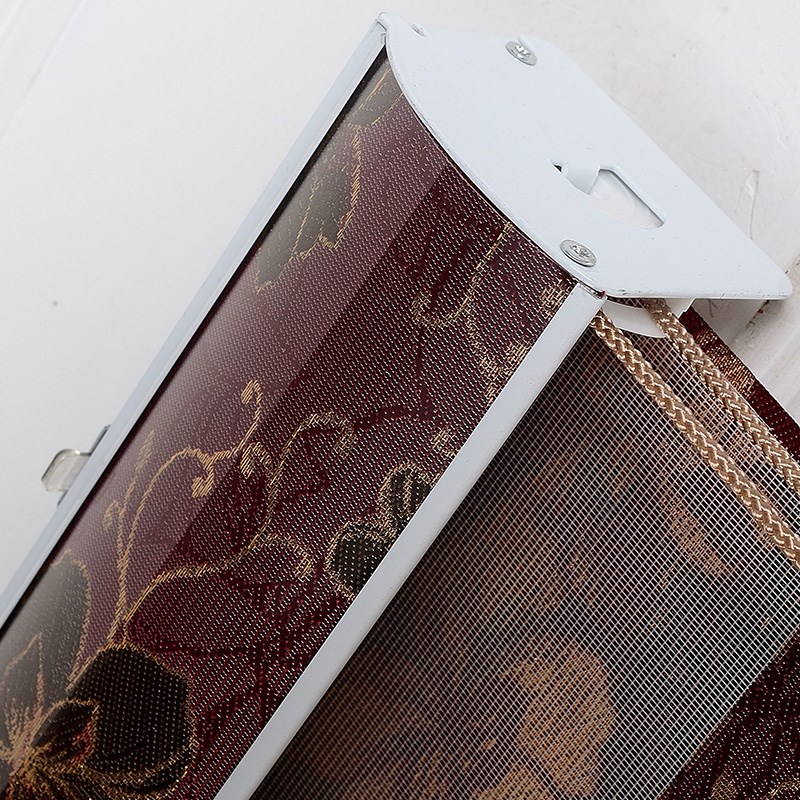 韩式卷帘加厚柔纱帘双层百叶窗帘阳台卧室成品定制窗帘遮光免打孔