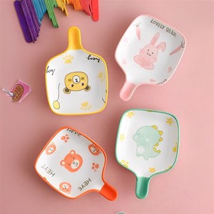 可爱造型仓鼠食盆陶瓷碗刺猬侏儒仓鼠金丝熊食碗饭碗防翻笼子造景