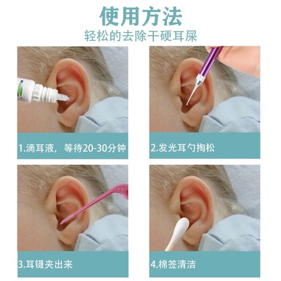 碳酸氢钠滴耳液洗耳水耵聍滴耳油儿童耳结石去耳垢耳屎软化剂人用