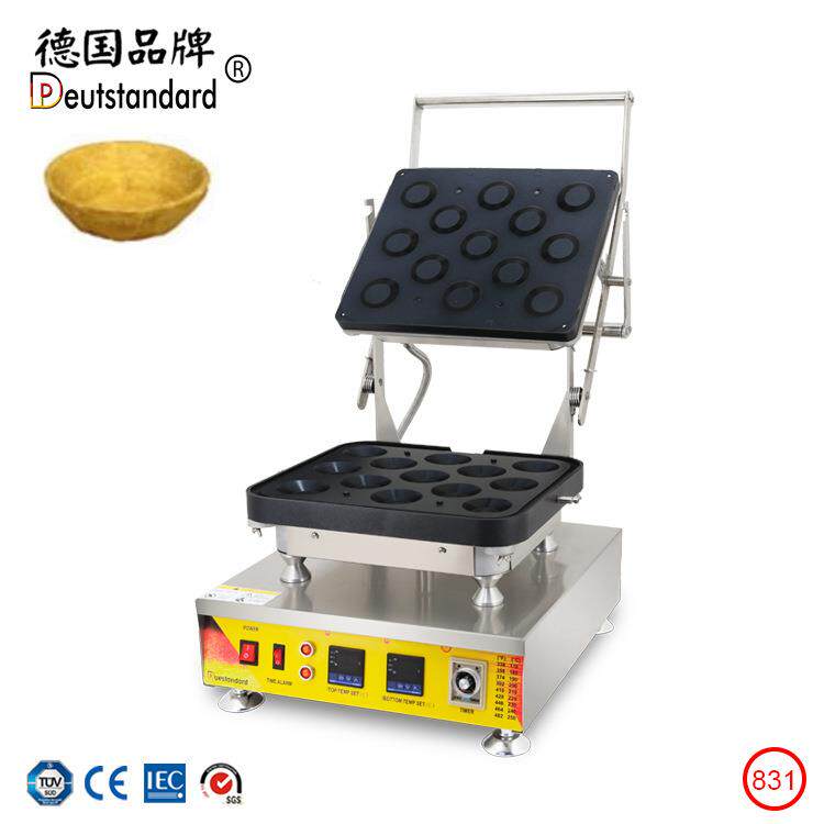 爆浆曲奇13孔流心芝士蛋挞壳机杯形圆形双数显温控烘培小吃设备