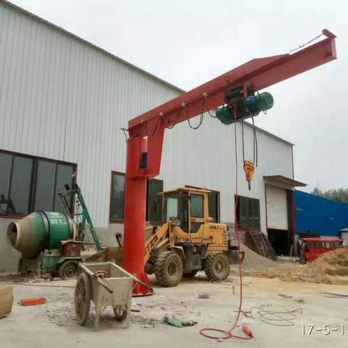 立柱式电动悬臂吊加工车间工厂作业使用旋转单臂吊小型起重机
