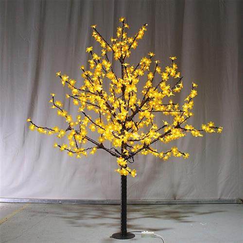 户外防水LED仿真樱花树灯七彩同步定制单色闪烁可遥控发光彩灯树