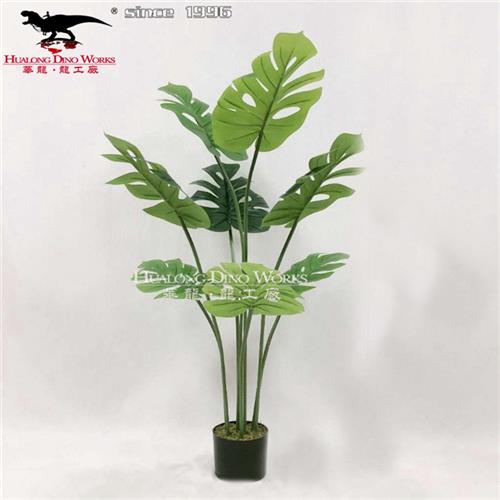 华龙-龙工厂仿真树木生产厂家娑罗树椰子树景观雕塑制作玻璃钢