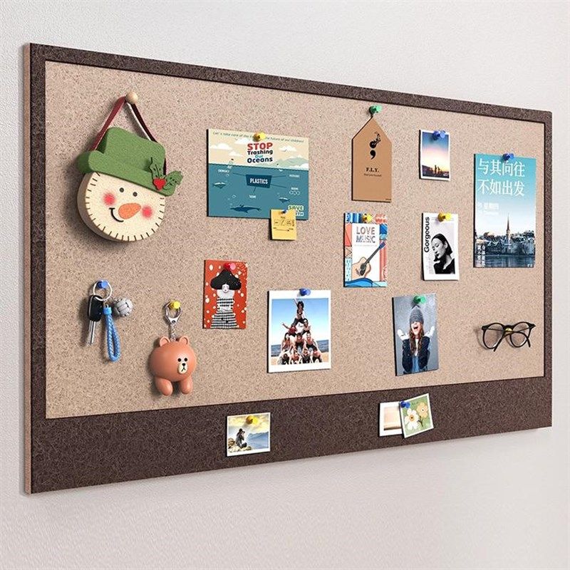 照片墙展示板学生宿舍房间照相片收纳装饰拍立得毛毡板墙贴留言板