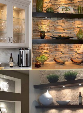 黑色超薄led明装小射灯5W10W15W瓦免开孔天花筒灯酒柜灯厚2公分cm