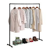 店衣架展示架挂衣服架子落地式 服装 货架复古侧挂 架 高档铁艺服装