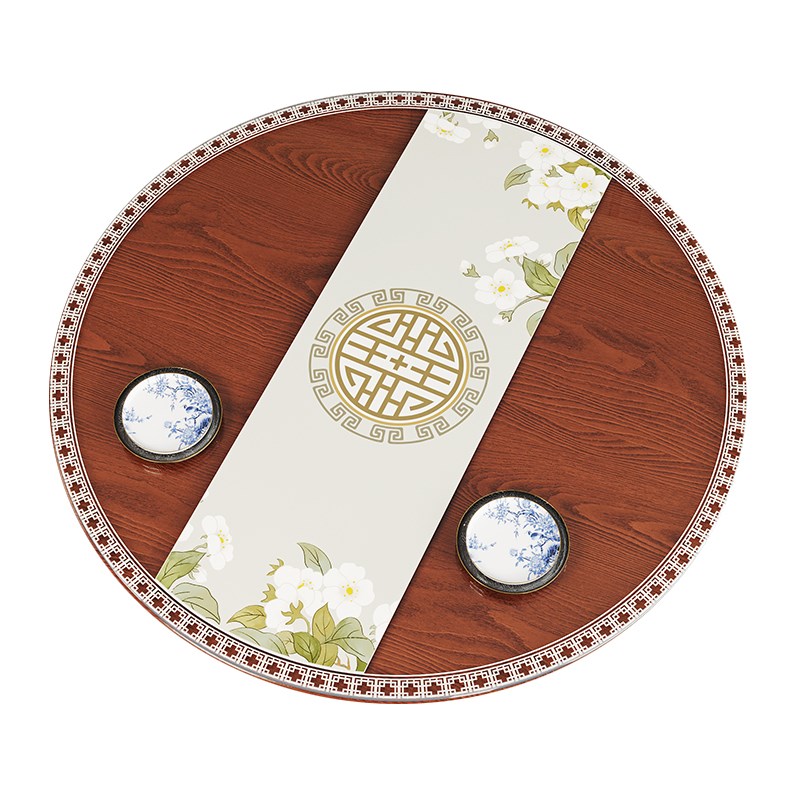 中式圆桌布防水防油免洗餐桌垫轻奢高级感透明茶几桌面防烫保护垫