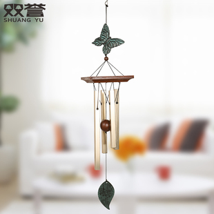 双誉青语复古风铃家居装饰金属挂件方形铝管音韵清澈创意节日礼品