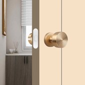 磁吸白色黑隐藏圆形房间室内单面锁隐形门锁专用卧室极简暗门把手