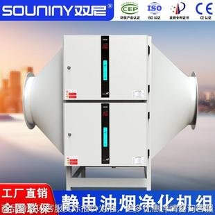 低空油烟净化设备 高效油烟净化机组餐饮商用油烟净化器静电式