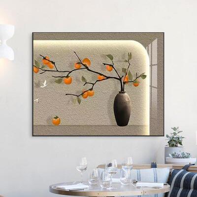 侘寂风电表箱装饰画弱电源总开关遮挡画免打孔多媒体盒配电箱挂画