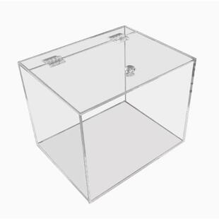 PVC亚克力PP、PC、PET多种材质板材LU型槽折弯收纳盒子防尘罩定制