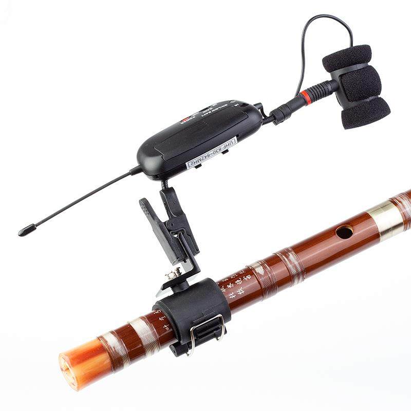 长笛二胡葫芦丝麦克风支架笛子拾音器话筒专用夹子固定夹乐器麦夹