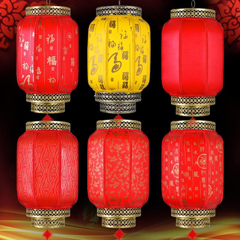 彷古羊皮灯笼挂饰户外防水大红灯笼印字广告灯笼饭店风景区装饰灯