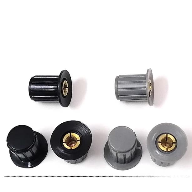电位器旋钮帽子 灰色/黑色铜芯 旋钮WXD3-13-2W KYP16-4J WX14-12