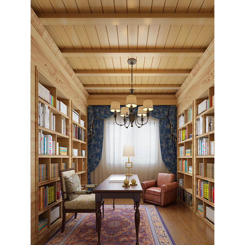 木纹铝扣板厨房吊顶美式风集成吊顶材料大全阳台卫生间天花板自装