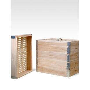 商用蒸笼酒店蒸笼屉四方蒸笼蒸包子蒸菜木方笼可定制长方形木蒸笼