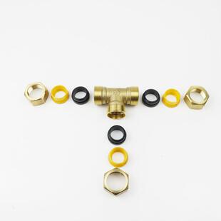 不锈钢燃气波纹管三通快速接头配件防爆天然气管三头通4分5分6分