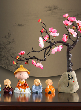 创意中式客厅玄关家居电视柜酒柜装饰品摆件书房办公室桌面小摆设