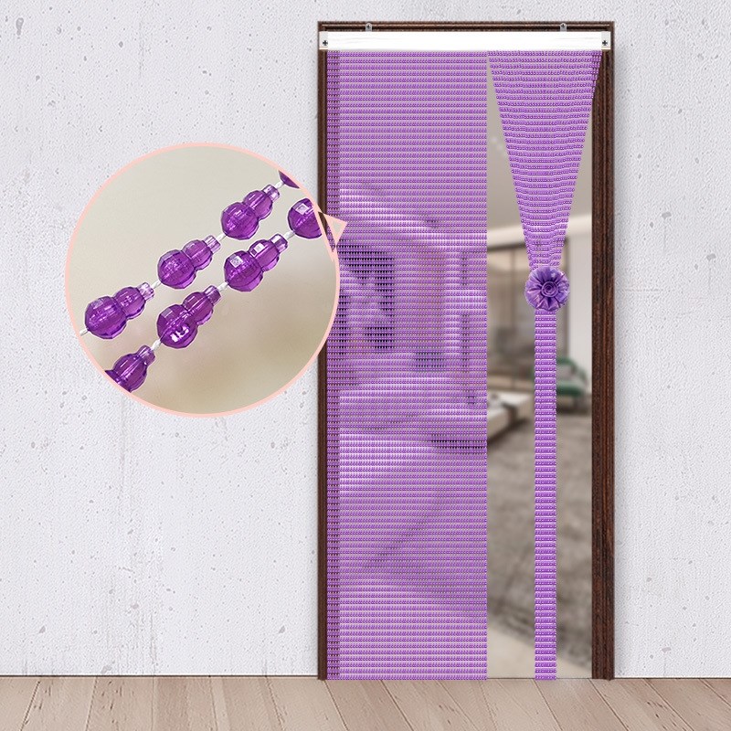 珠帘防蚊蝇门帘塑料成品亚克力水晶葫芦门帘玄关帘隔断装饰免打孔