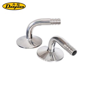 卫生级快装弯头宝塔 9度卡箍皮管弯头卡盘软管变通