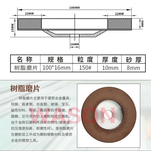 打磨树脂磨片 角用打磨片崩边便捷打磨抛光
