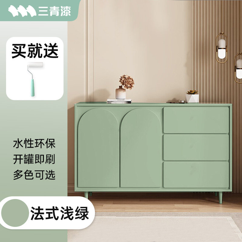 旧家具翻新改色漆木质实木木柜子改造水性木器漆自刷油漆