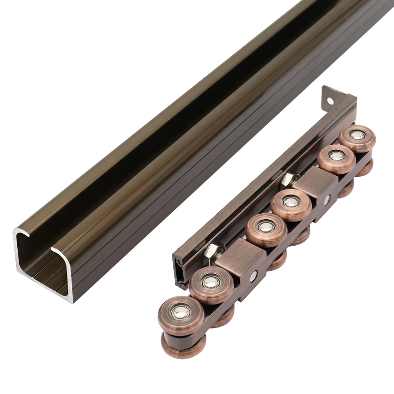 移门吊轮吊轨推拉门上轨道滑轮厨实木门吊轨道门配件全套全金属轮
