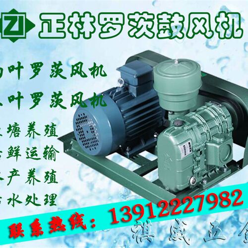 正林两叶叶罗茨鼓风鱼塘增氧泵运鲜养殖污理压曝气