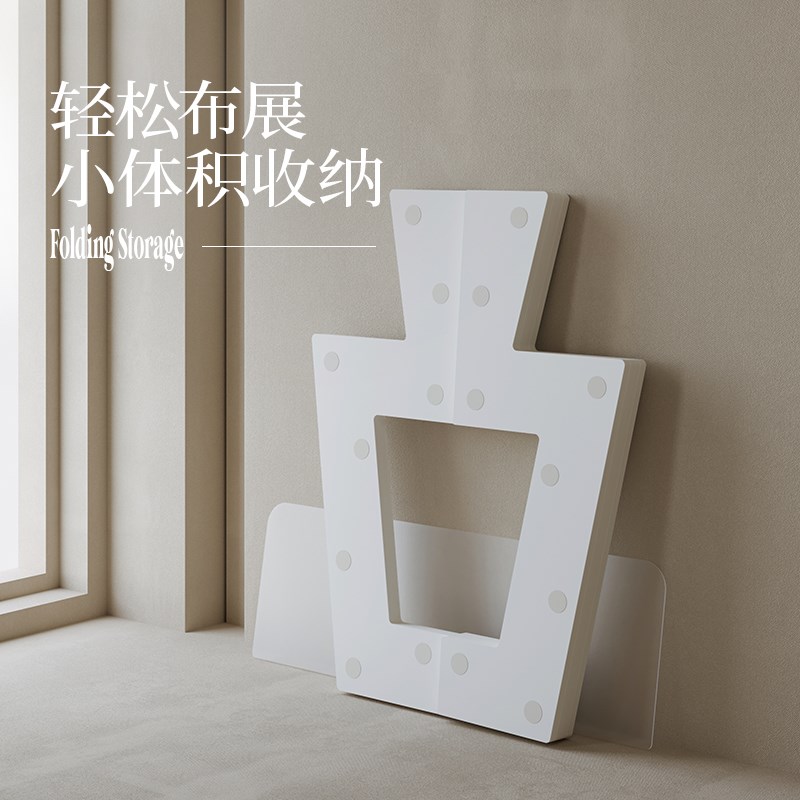 十八纸展示架置物装饰架落地商用展柜展会适用折叠多层中岛展台