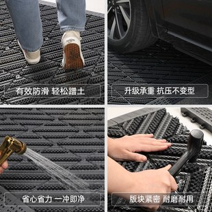 室外防滑地垫入户门进门大门口脚垫塑F料拼接门垫户外防水商用地