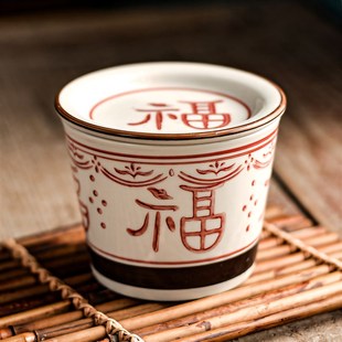 炖盅隔水炖家用陶瓷带盖汤盅一人蒸蛋盅泡茶盖碗茶杯汤吞杯餐具