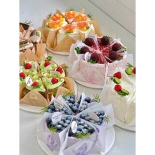 切块蛋糕包装纸油纸提拉围边米苏分隔烘焙垫纸甜品防油包装分隔纸