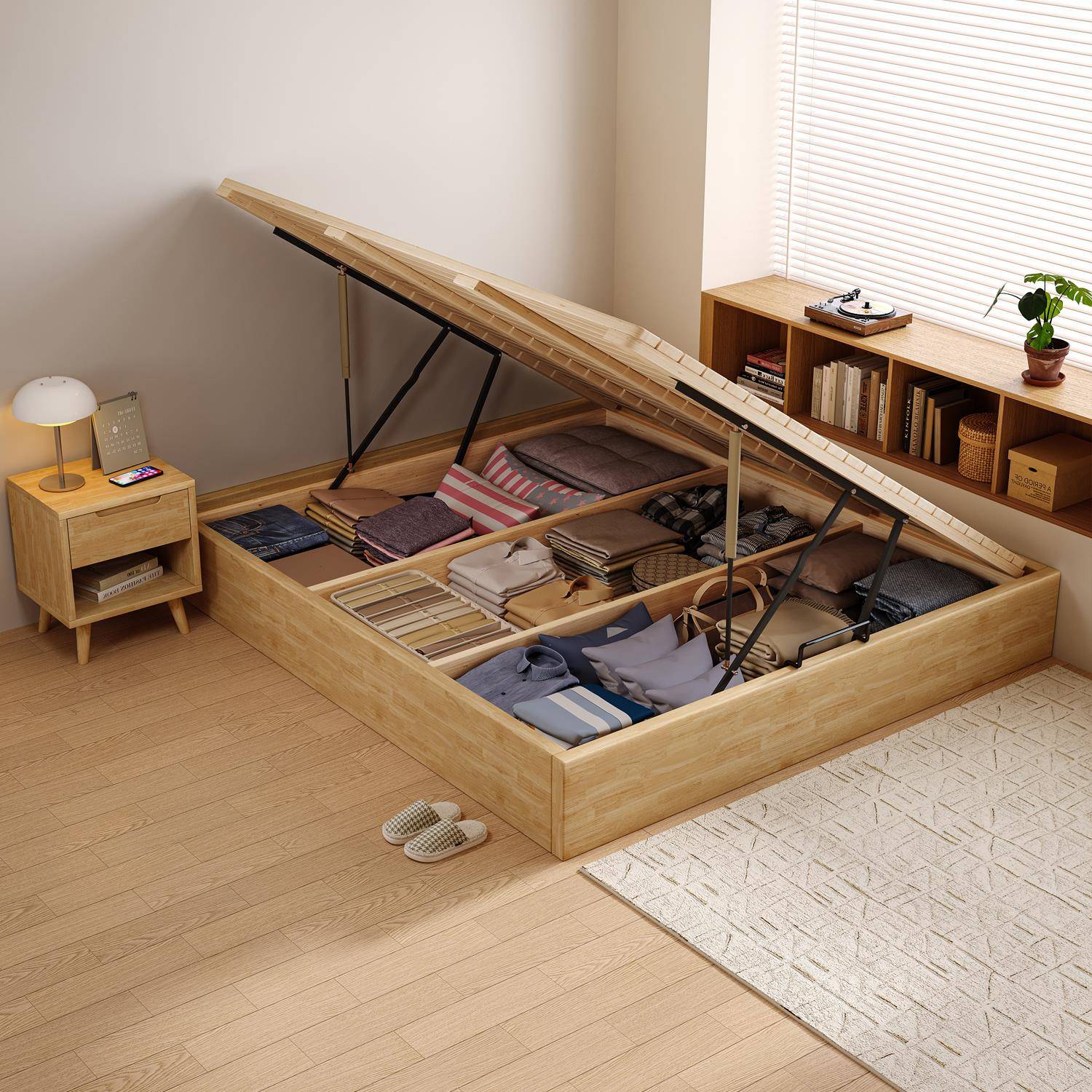 实木榻榻米床地台落地新型无床头儿童箱体箱式定制单人小户型储物