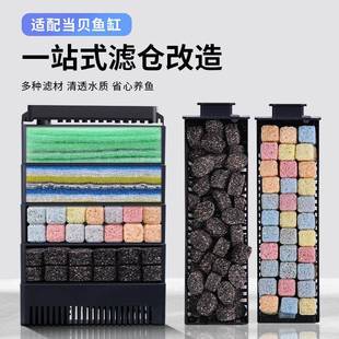 适配当贝鱼缸滤材智能细菌屋生化培菌仓过滤棉滤芯升级专用配件