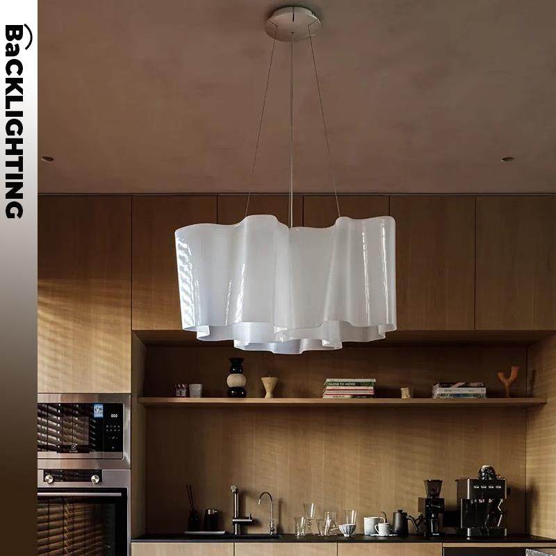 法式中古logico餐厅吊灯简约现代设计师客厅吧台奶油风卧室云朵灯