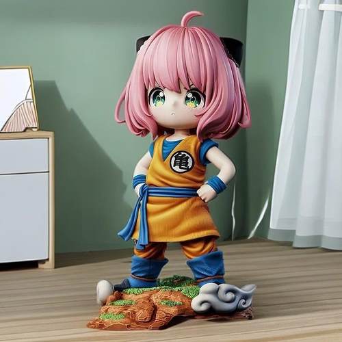 间谍扮家家酒悟空阿尼亚优质版限量七龙珠模型潮玩礼物模型机箱摆