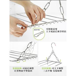 阳台晒袜子神器不锈钢窗台晾衣架窗户晾晒鞋 架防盗窗晾袜子架多夹