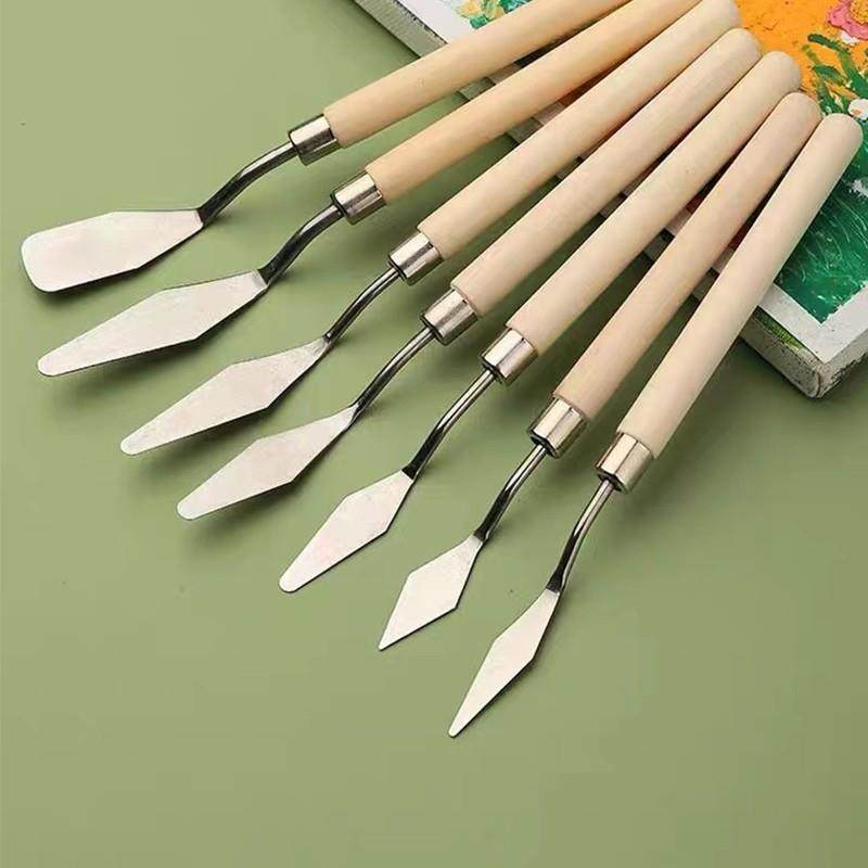 油画 画棒刮刀套装丙烯水粉颜料工具平头小尖刀学生美术用品调色刀铲刀肌理刀画 画画 画材料儿童专业全套绘,文具电教/文化用品/商务用品,油画刀,淘宝优惠券,粉丝福利购,淘宝优惠卷