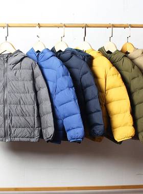 J621-M6童装110-160U+试衣间儿童薄款棉袄男女童连帽棉衣秋冬外贸