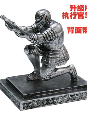 Executive执行官骑士笔座盔甲英雄笔架文具办公桌面摆件商务礼品