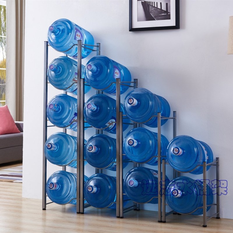 厂家直销足1.2mm厚银色四层加粗水桶架远志牌水桶架子 收纳架