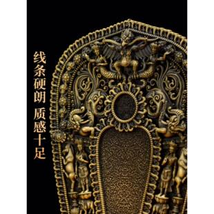 藏村铜佛台佛像底座家用佛龛佛像加高座宝座供奉台装饰摆件