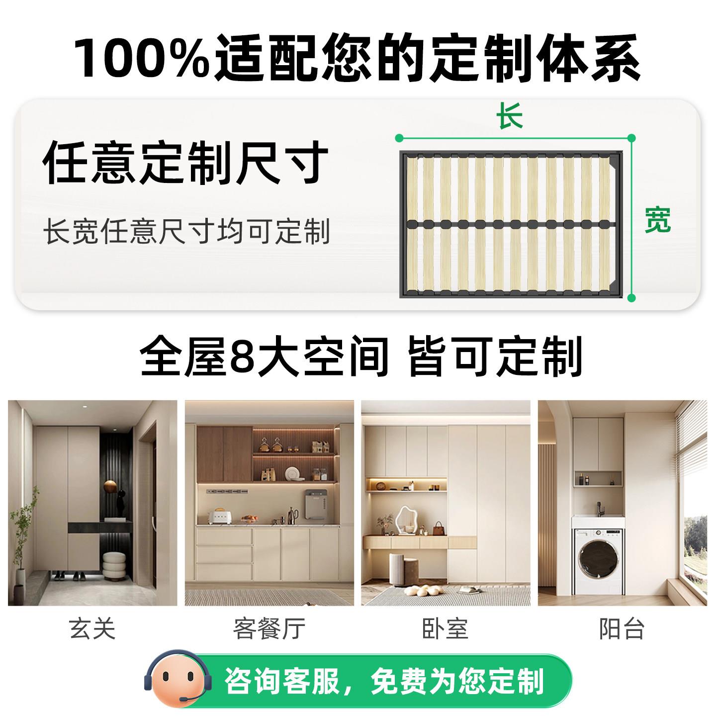 厂销工隐形墨菲直折叠床五金配床件侧自动脚_9翻上下翻隐藏式壁衣