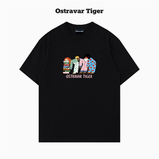 女t恤上衣 Tiger潮牌2025夏慵懒风宽松纯棉短袖 专柜新款 Ostravar