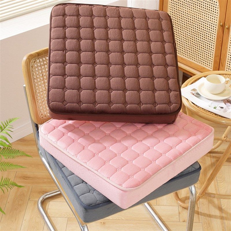 加厚增高打麻将椅子垫海绵毛绒坐垫子沙发垫换鞋凳座垫屁股垫E71