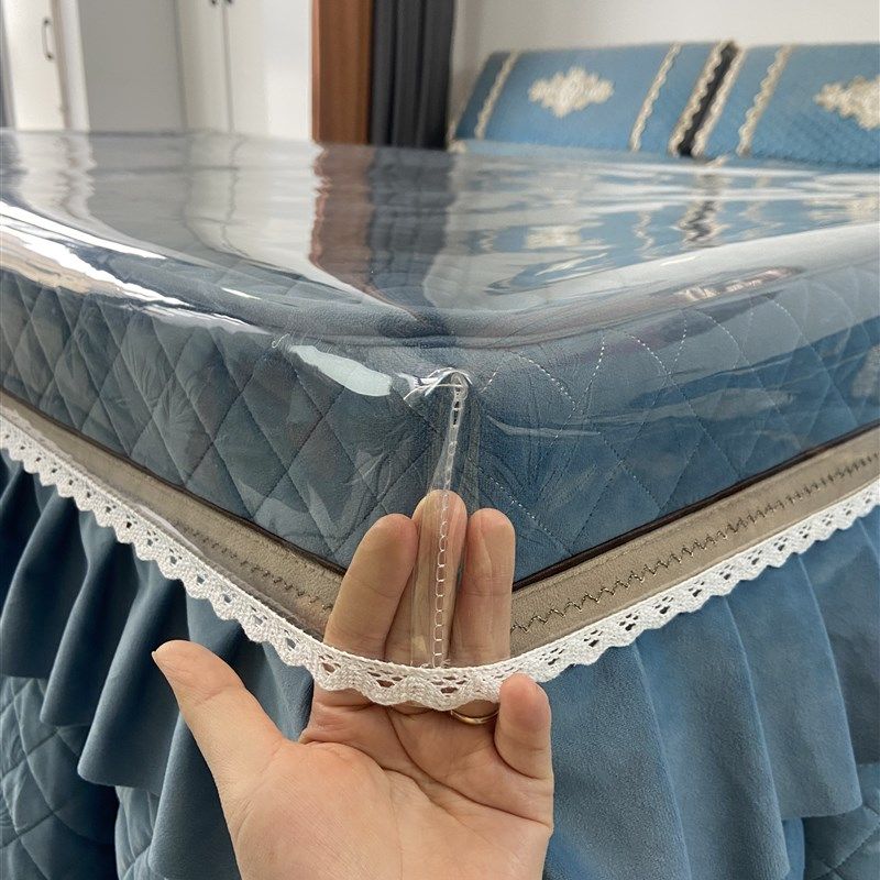 防水防油烤火桌垫电炉罩透明圆孔包边茶几电暖炉取暖桌防烫垫皮套