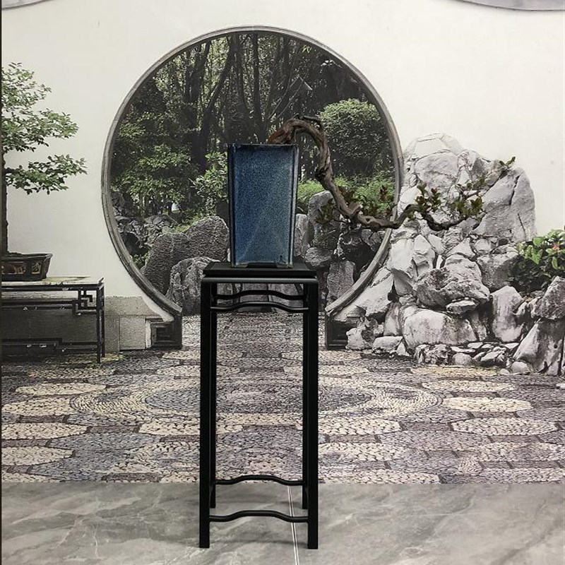 铝合金中式花几明式古典园林景观盆景绿植古董奇石室内阳台花架子