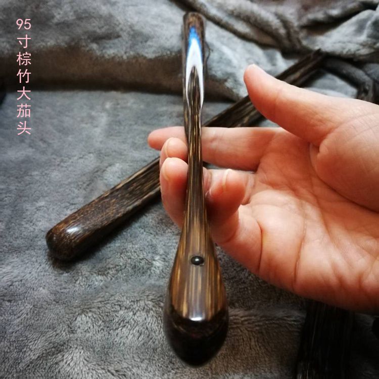 全棕竹折扇苏工纯手工文玩扇子95寸18方老棕竹大茄头竹扇子空白面